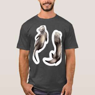 Otterly adorable playful cute otters T-Shirt
