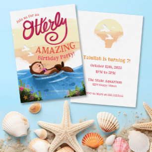 Otterly Amazing Birthday Invitation