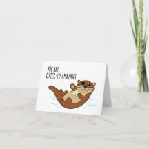 Otterly Amazing Cute Greeting Card