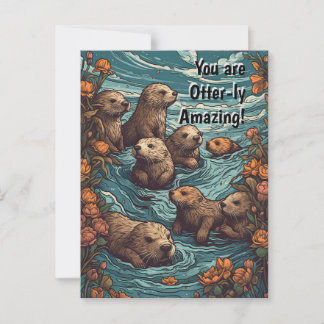 Otterly Amazing Postcard