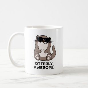 Otterly Awesome Funny Animal Otter Pun Coffee Mug