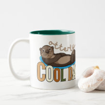 Otterly Cool Dad Otter Pun Funny Father's Day