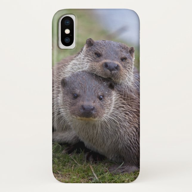 Otterly in Love iPhone X Case (Back)