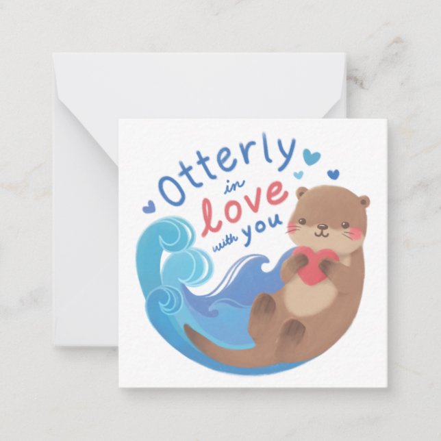 Otterly in Love with You Card (Front)