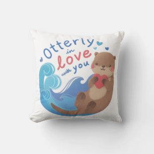 Otterly in Love with You Cushion