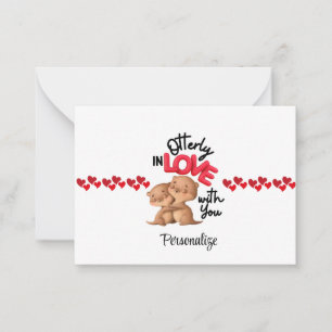 Otterly in Love with You! - Cute Valentine's Day  Card