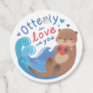 Otterly in Love with You Favour Tags