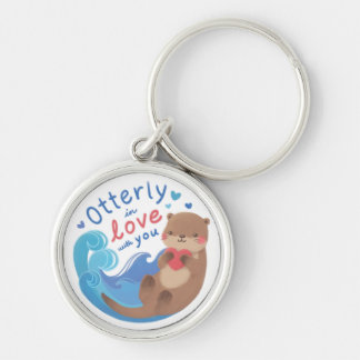 Otterly in Love with You Key Ring