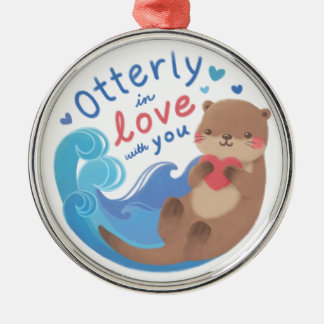 Otterly in Love with You Metal Tree Decoration
