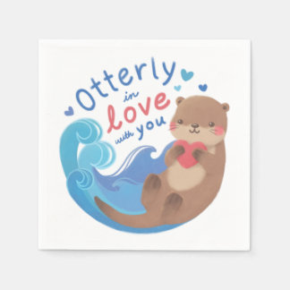 Otterly in Love with You Napkin