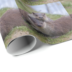 Otterly in Love Wrapping Paper