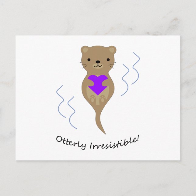 otterly irresistible holiday postcard (Front)