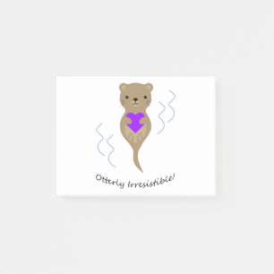 Otterly Irresistible Otter Post-it Notes