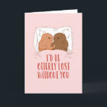 Otterly Lost Cute Otter Pun Funny Valentine's Day Holiday Card<br><div class="desc">Funny Valentine's Day card for your loved ones. Perfect for those who love humour, jokes and puns. A great Valentine's Day greeting card for husband, wife, boyfriend, girlfriend or best friend. Celebrate love with laughter and humour. Personalise the message to fit your occasion. You can also change the background colour...</div>