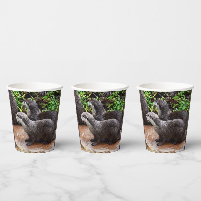 Otterly To Cute, Otters, Paper Cups (Multi)