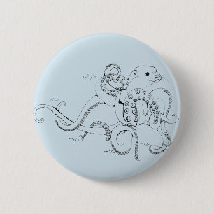 Otterpus 6 Cm Round Badge