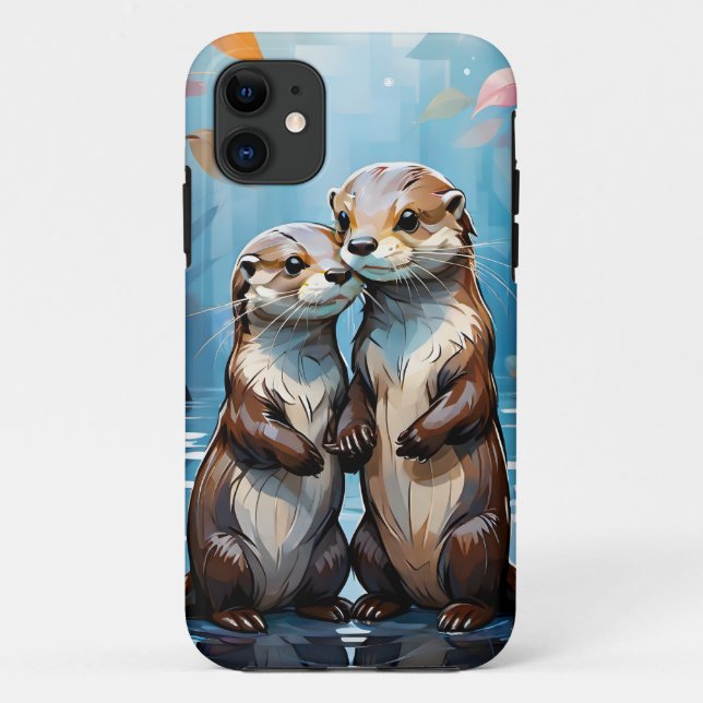 Otters Case-Mate iPhone Case (Back)