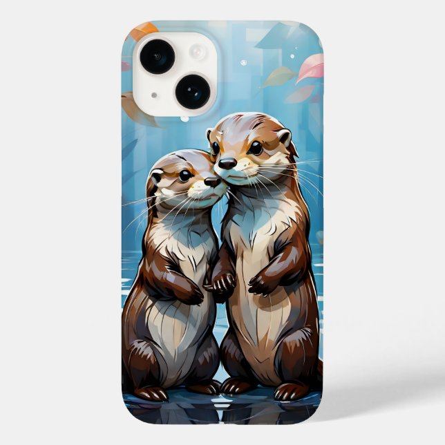 Otters Case-Mate iPhone Case (Back)