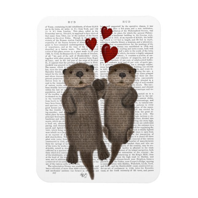 Otters Holding Hands Magnet (Vertical)