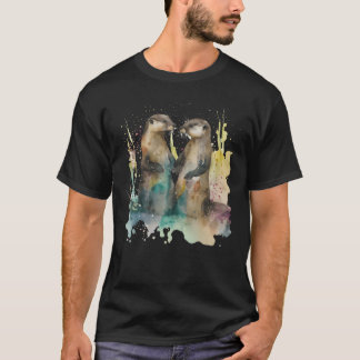 Otters In Love funny T-Shirt