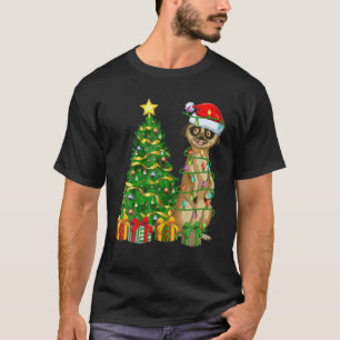 Otters Lighting Xmas Tree Matching Otter Christmas T-Shirt