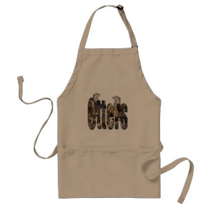 Otters Picture Logo With Otters, Standard Apron