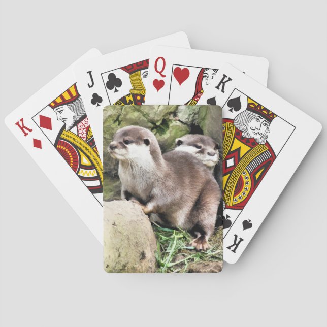 OTTERS  PLAYING CARDS (Back)