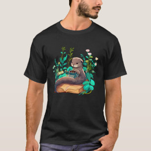 Otter's Reading Nook Books & Coffee T-Shirt