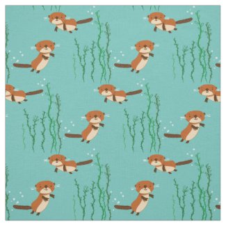 Otters Swimming