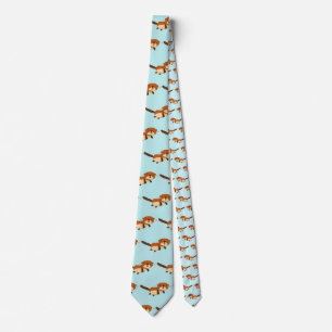 Otters Swimming Tie