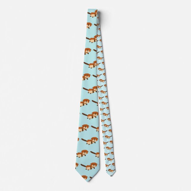 Otters Swimming Tie (Front)