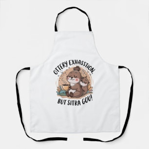 Ottery Expression Cute Sloth and Baby Apron