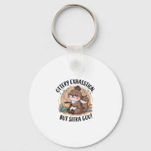 Ottery Expression Cute Sloth and Baby Key Ring