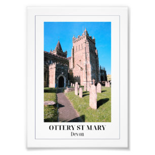 Ottery St Mary, Devon, England Photo Print