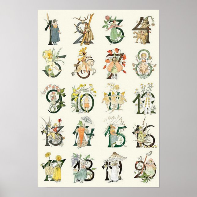 Ottilia Adelborg Number Poster (Front)