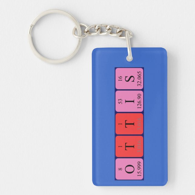 Ottis periodic table name keyring (Front)