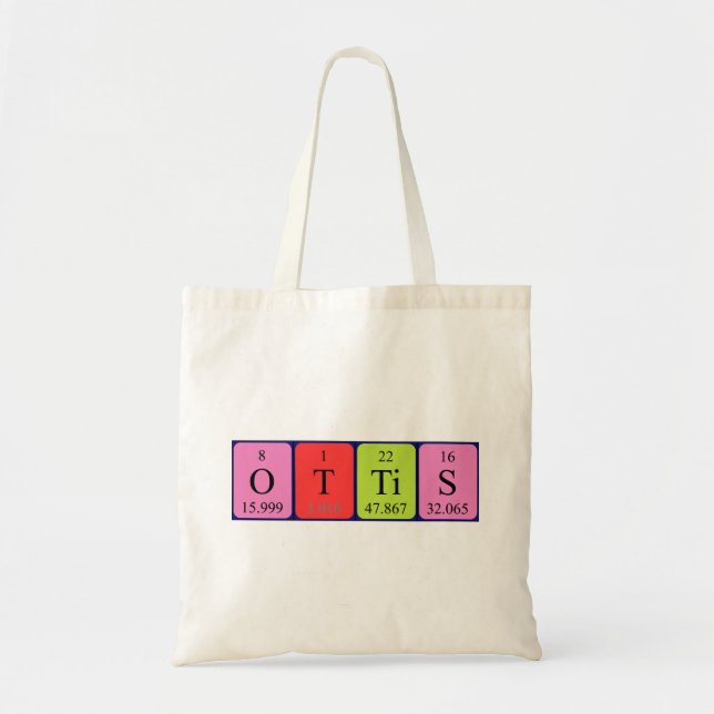 Ottis periodic table name tote bag (Front)