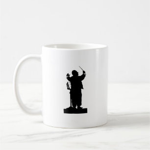 Otto Bohler Silhouette of Anton Bruckner Coffee Mug