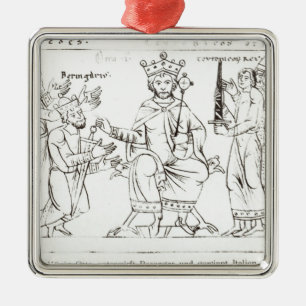 Otto I Submitting to Berenger II Metal Tree Decoration