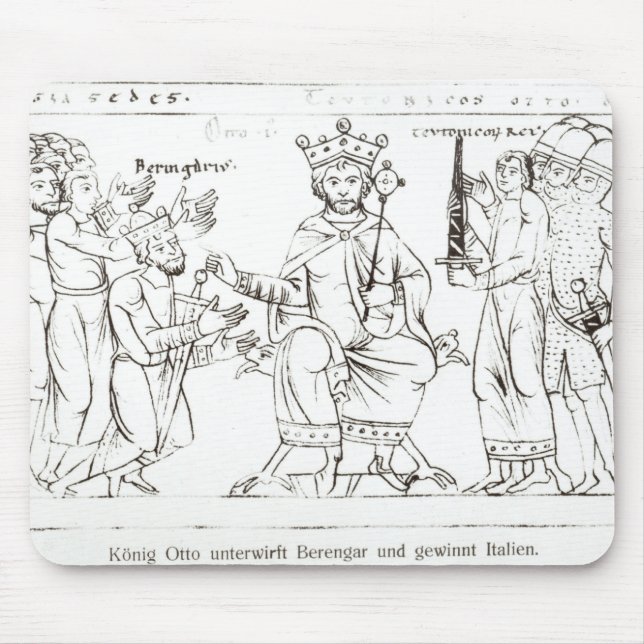 Otto I Submitting to Berenger II Mouse Mat (Front)