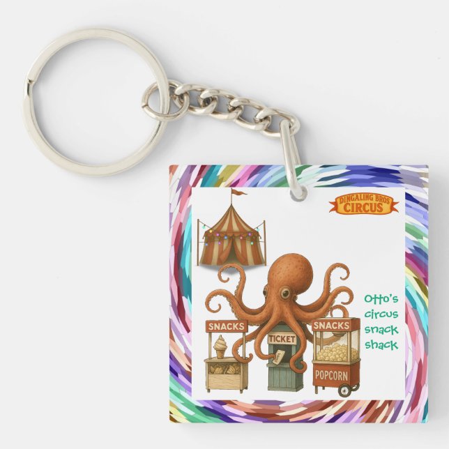 Otto’s circus snack shack key ring (Front)