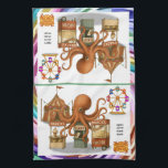 Otto’s circus snack shack tea towel<br><div class="desc">Multi-tasking is Otto’s specialty, which is lucky, since he has eight arms! Whether he’s handing out tickets, scooping popcorn, or passing cotton candy to delighted children, Otto keeps the circus running smoothly. Friendly, efficient, and always smiling, he’s the first to welcome guests to the fun. You can find lots of...</div>