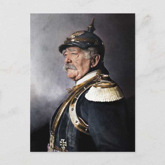 Otto von Bismarck 1894 Colourized Postcard (Front)