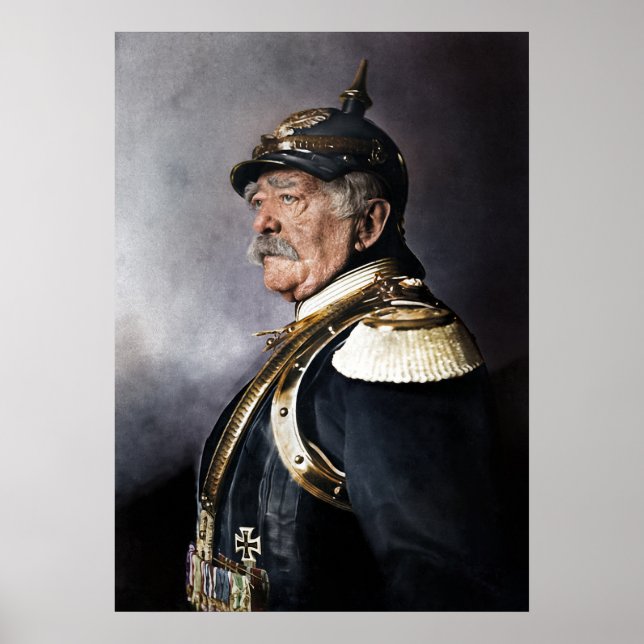 Otto von Bismarck 1894 Colourized Poster (Front)