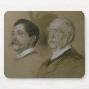 Otto von Bismarck and his Son Herbert Mouse Mat