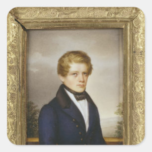 Otto von Bismarck as a Student, 1833 Square Sticker