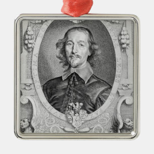 Otto von Guericke (1602-86) from 'Portraits des Ho Metal Tree Decoration