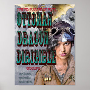 ottoman dragon dirigible corps poster