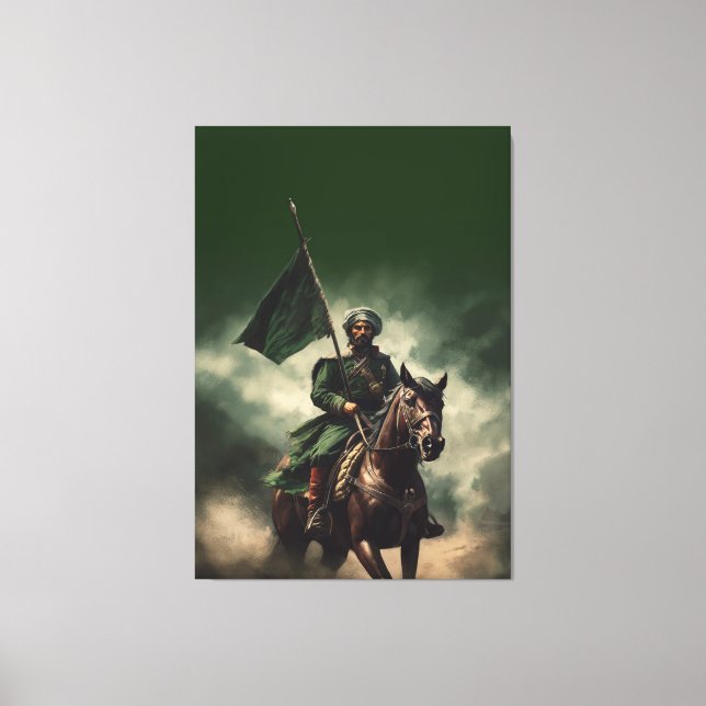 ottoman empire ancient soldier turkey history medi canvas print (Front)