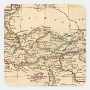 Ottoman Empire Square Sticker